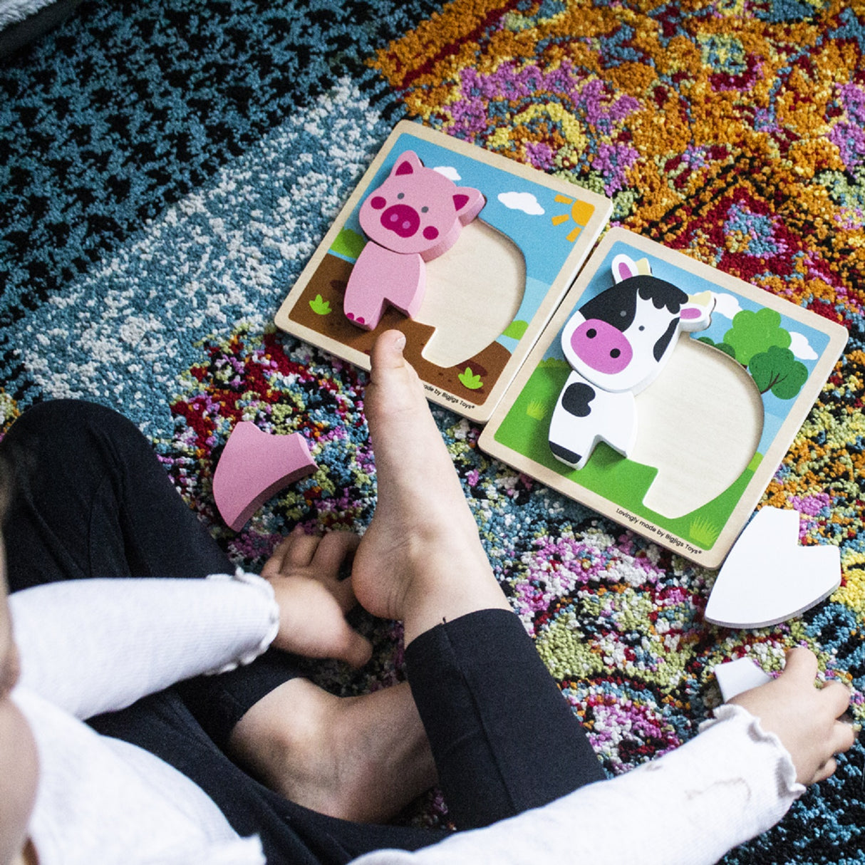 Chunky Lift Out Cow Puzzle