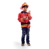 Bigjigs Toys Firefighter Kids Fancy Dress Costume Set with Accessories for Ages 3 to 5 Years