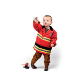 Bigjigs Toys Firefighter Kids Fancy Dress Costume Set with Accessories for Ages 3 to 5 Years