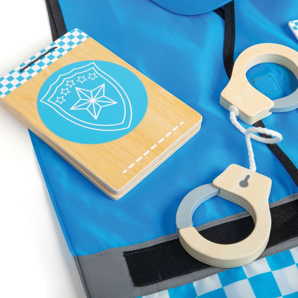 Bigjigs Toys Police Officer Kids Fancy Dress Costume with Accessories ages 3-5 Years