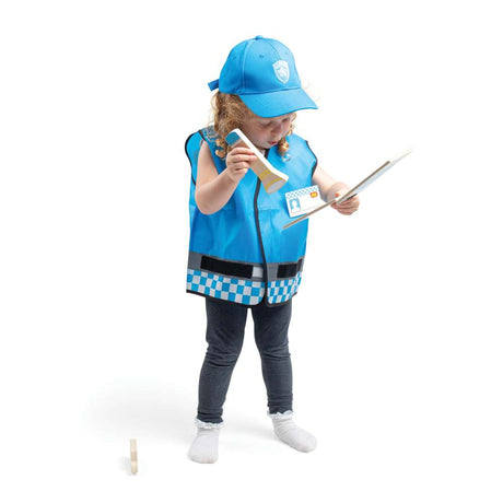 Bigjigs Toys Police Officer Kids Fancy Dress Costume with Accessories ages 3-5 Years