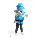 Bigjigs Toys Police Officer Kids Fancy Dress Costume with Accessories ages 3-5 Years