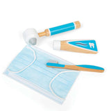 Bigjigs Toys Wooden Dentist Play Set Kids Role Play Toy with 12 Pieces