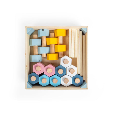 FSC® Certified Crate of Nuts & Bolts
