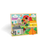 Bigjigs Toys Wooden Lifeskills Activity Board Sensory Toy for Toddlers 2 Years Plus
