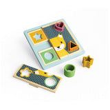 Bigjigs Toys Wooden Activity Puzzle and Silicone Shape Sorter 10 Pieces