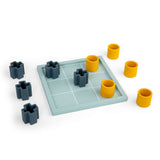 Bigjigs Toys Wooden Tic Tac Toe Noughts and Crosses Board Game with Silicone Pieces
