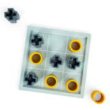Bigjigs Toys Wooden Tic Tac Toe Noughts and Crosses Board Game with Silicone Pieces