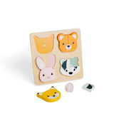 Bigjigs Toys Woodland Counting Wooden Puzzle Educational Toy for Toddlers 12 Months Plus 10 Pieces