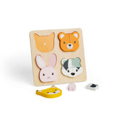 Bigjigs Toys Woodland Counting Wooden Puzzle Educational Toy for Toddlers 12 Months Plus 10 Pieces