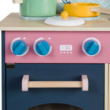 Bigjigs Toys Simply Scandi Kitchen Wooden Play Kitchen with Accessories