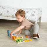 Bigjigs Toys Wooden 1 to 10 Counting Board Educational Number Sorter Shape Matcher 78 Pieces