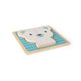 Bigjigs Toys Polar Bear Wooden Chunky Puzzle Educational Toy for Toddlers 10 Months Plus