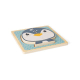 Bigjigs Toys Penguin Chunky Wooden Jigsaw Puzzle for Toddlers 10 Months Plus