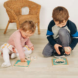 Bigjigs Toys Penguin Chunky Wooden Jigsaw Puzzle for Toddlers 10 Months Plus