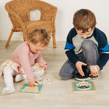 Bigjigs Toys Penguin Chunky Wooden Jigsaw Puzzle for Toddlers 10 Months Plus
