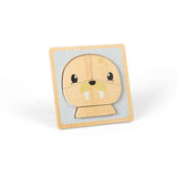 Bigjigs Toys Wooden Seal Chunky Puzzle Arctic Animal Educational Toy for 10 Months Plus