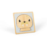 Bigjigs Toys Wooden Seal Chunky Puzzle Arctic Animal Educational Toy for 10 Months Plus