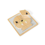 Bigjigs Toys Wooden Seal Chunky Puzzle Arctic Animal Educational Toy for 10 Months Plus