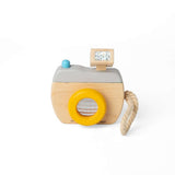 Bigjigs Toys Wooden Toy Camera with Kaleidoscope Lens for Toddlers 18 Months+