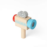 Bigjigs Toys Wooden Video Camera with Kaleidoscope Lens Kids Pretend Play Toy