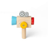 Bigjigs Toys Wooden Video Camera with Kaleidoscope Lens Kids Pretend Play Toy