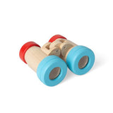 Bigjigs Toys Wooden Binoculars Toy with Kaleidoscope Lenses for Kids 18 Months Plus
