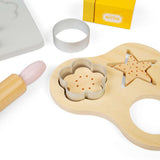 Bigjigs Toys Wooden Baking Cookies Set Kids Pretend Play Kitchen Toy with Accessories 18 Months Plus