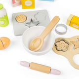 Bigjigs Toys Wooden Baking Cookies Set Kids Pretend Play Kitchen Toy with Accessories 18 Months Plus