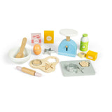 Bigjigs Toys Wooden Baking Cookies Set Kids Pretend Play Kitchen Toy with Accessories 18 Months Plus