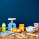 Bigjigs Toys Wooden Baking Cookies Set Kids Pretend Play Kitchen Toy with Accessories 18 Months Plus