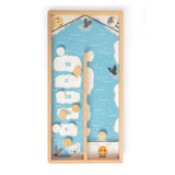 Bigjigs Toys Wooden Ice Puck Game Sustainable Arctic Animal Board Game with 11 Play Pieces for Ages 3 Plus