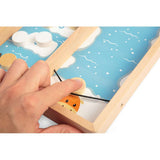 Bigjigs Toys Wooden Ice Puck Game Sustainable Arctic Animal Board Game with 11 Play Pieces for Ages 3 Plus