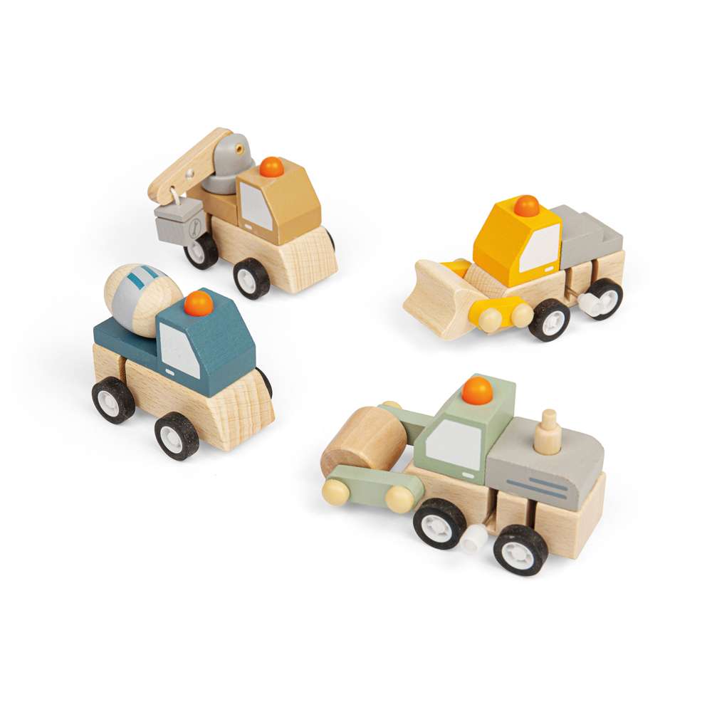 Wind Up Trucks - Mixer, Roller (Pack of 2)