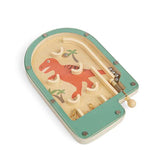 Bigjigs Toys Wooden T-Rex Pinball Game Mini Dinosaur Arcade Toy for Kids 3 Years Plus