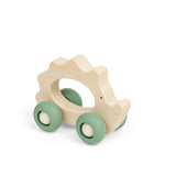 Bigjigs Toys Wooden Hedgehog Mini Animal Push Along Toy 12 Months Plus