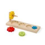 Bigjigs Toys Wooden Flower Sorter Stacking Toy Montessori Shape Matching Game for Toddlers 12 Months Plus