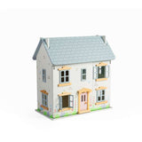 Bigjigs Toys Summer Cottage Wooden Dolls House 2 Storeys 4 Rooms and Loft