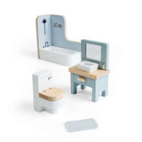 Bigjigs Toys Wooden Dolls House Bathroom Furniture Set 4 Pieces