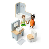 Bigjigs Toys Wooden Dolls House Bathroom Furniture Set 4 Pieces