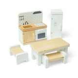 Bigjigs Toys Wooden Dolls House Kitchen Set 5 Pieces 3+ Years
