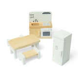 Bigjigs Toys Wooden Dolls House Kitchen Set 5 Pieces 3+ Years
