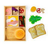 Bigjigs Toys Deli Set Wooden and Felt Play Food 30 Pieces