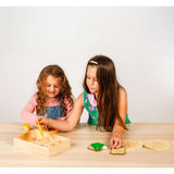 Bigjigs Toys Deli Set Wooden and Felt Play Food 30 Pieces