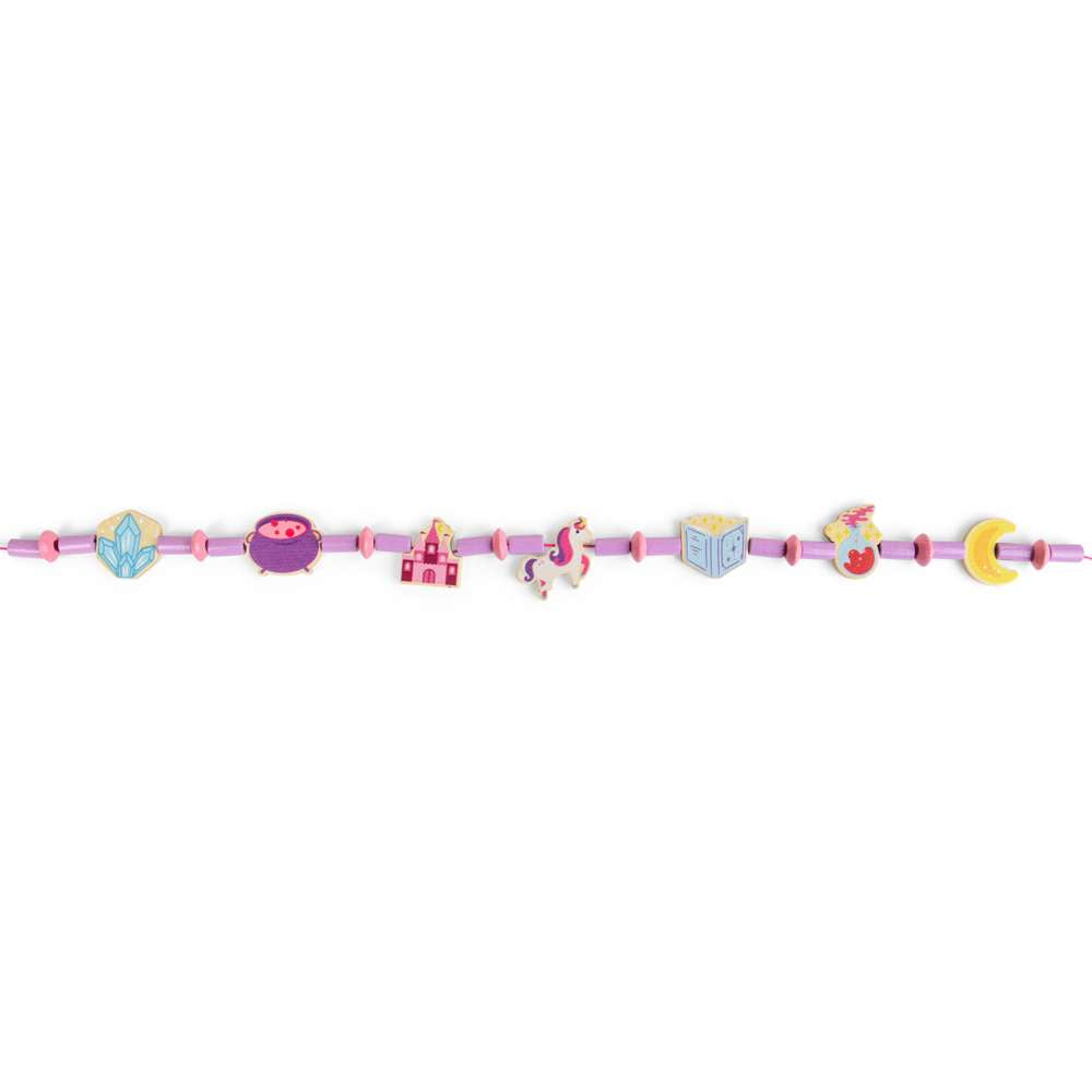 Bigjigs Toys Mystical Magic Jewellery Set Wooden Bead Kit 164 Pieces