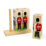Bigjigs Toys London Wooden Stacking Blocks Toy for 1 Year Olds