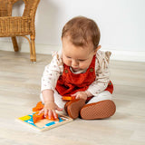 Bigjigs Toys Chunky Lift Out Pterodactyl Wooden Dinosaur Puzzle for Toddlers 10 Months Plus