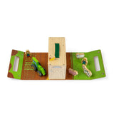 Bigjigs Toys Farm On The Go Wooden Travel Playset with Tractor and Animals 8 Pieces