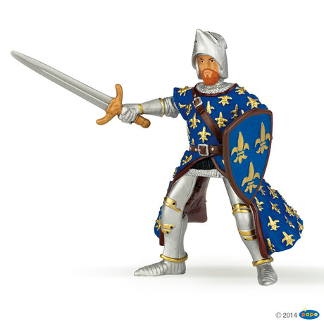 Blue Fleur de Lys Prince and Horse
