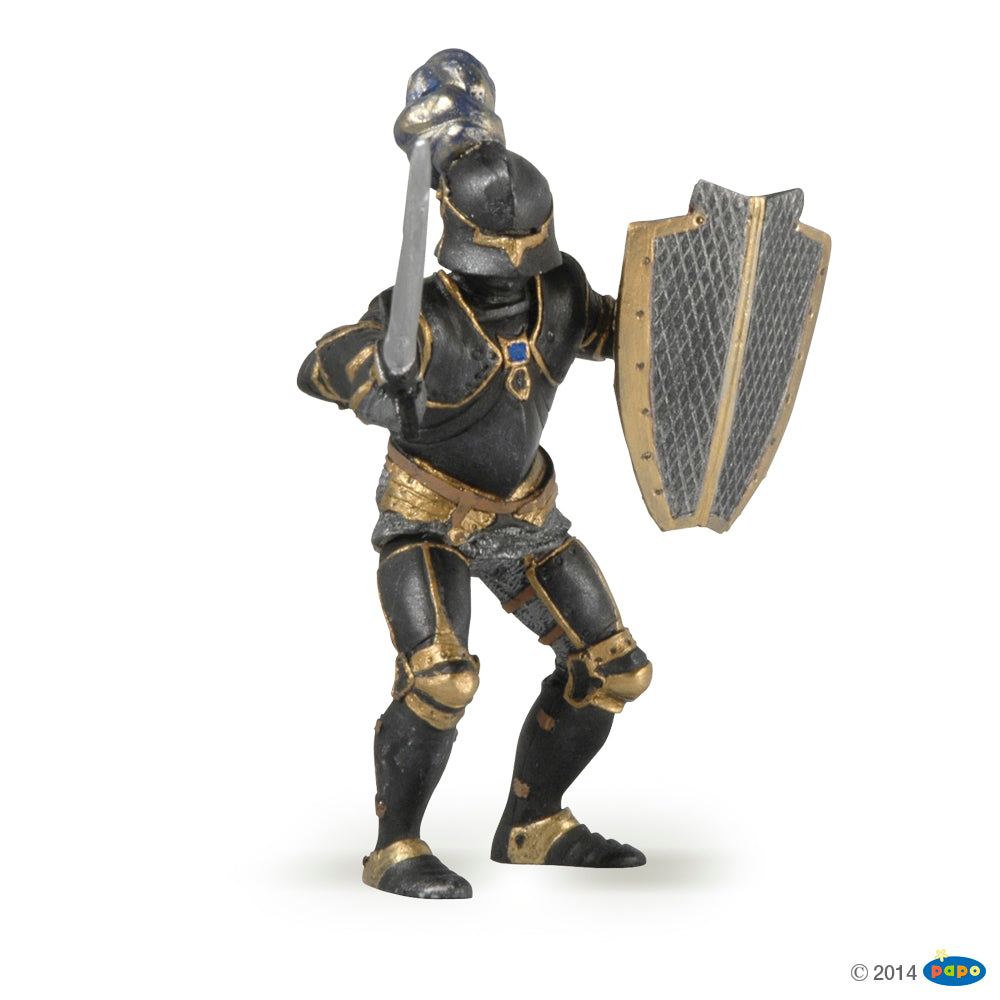 Knight In Black Armour and Horse